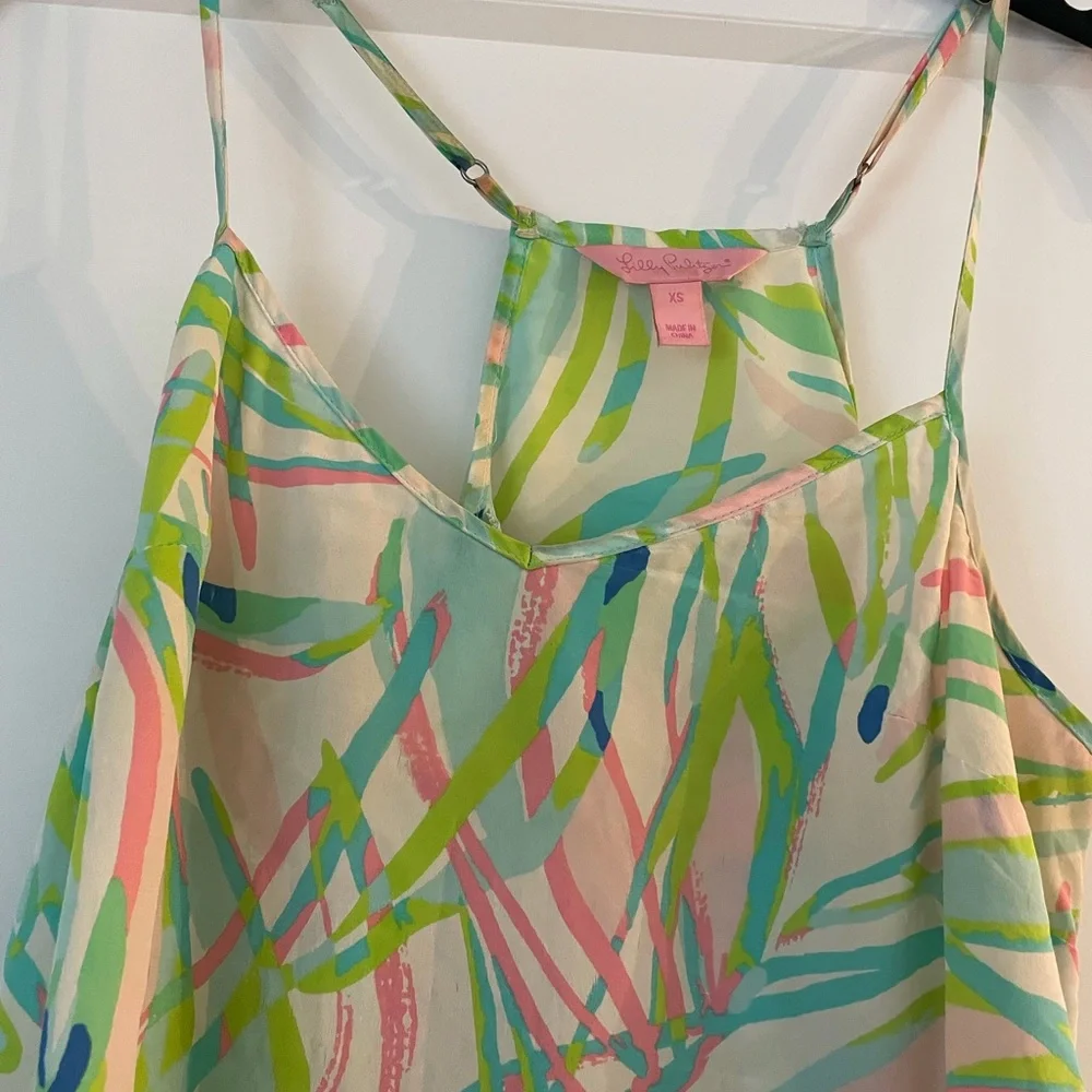 EUC Lilly Pulitzer Silk Tank Top - Picture 3 of 3